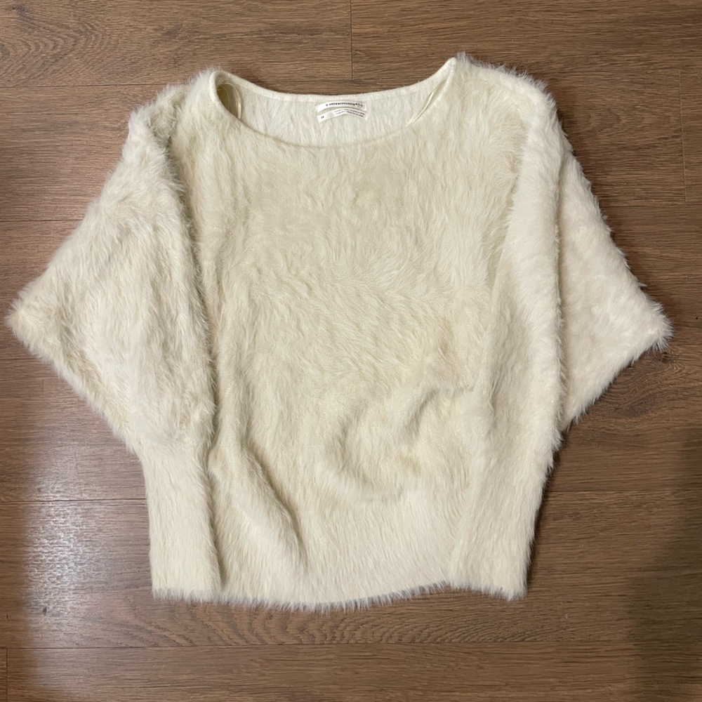 Anthropologie Cream Sweater